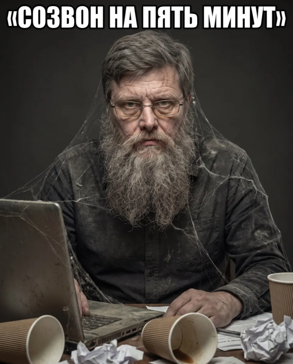 Пример результата: Созвон на пять минут